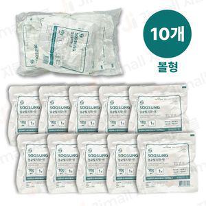 수성 멸균 탈지면엔 슬라이스 볼형 10g X 10개 치과 지혈 코튼볼 코피솜