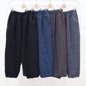 [그랜스타일] 할머니바지 국산100%인견 여름 무지 밴딩고무줄 여름 몸빼통바지 70대80대90대옷 요양원선물