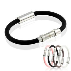 스포츠팔찌 팔찌 검정 일본직배송 게르마늄 미세 남성용 블랙 테니스 스포츠