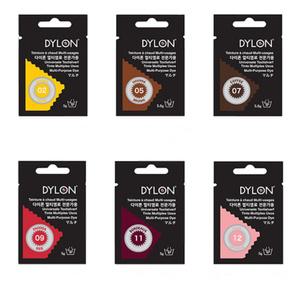 멀티염료 의류패브릭면 실크울염색약 53색 교구용 무대의상