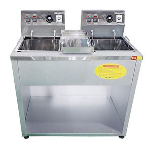 업소용 전기튀김기 2구 도장 DS-200 치킨 김밥집 돈까스