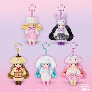 산리오 리틀미미 키링 쿠로미 시나모롤 마이멜로디 헬로키티 폼폼푸린 택 1