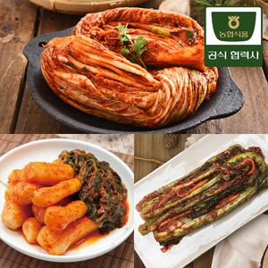 농협식품 한국농협김치 포기김치 3kg/5kg/갓/깍두기/파/묵은지 김치 모음전