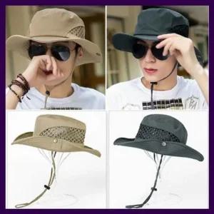 [라일리] Rly 여행용 등산샤프모자 낚시시원한 챙모자 남성 골프햇  37290658)