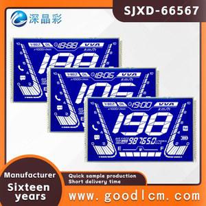 고화질 기기 LCD 디스플레이 SJXD 66567 오토바이 디지털 HTN 네거티브 세그먼트 코드 화면