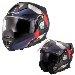 LS2 헬멧 FF901 ADVANT X ULTRA MATT BLUE RED 180도 오픈 시스템헬멧 이너쉴드 핀락필름 스모그쉴드포함