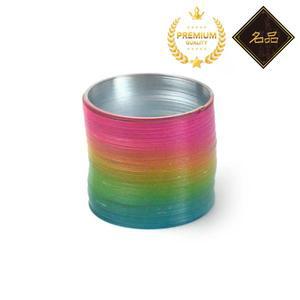 66x60mm 그라디언트 색상 매직 메탈 슬링키 스프링 레인보우 코일 워킹