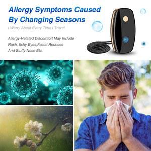 새로운 목걸이 유형 스모그 공기 발생기 충전식 제거 USB 휴대용 음이온 청정기 포름알데히드 미니