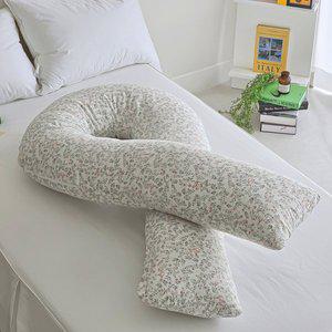 [보네브]토끼 모달마이크로 U자바디필로우 임산부쿠션 커버 분리형 (솜포함) 임산부쿠션