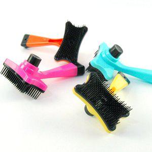 원터치 펫 브러시 미용빗 강아지브러쉬 강아지빗 펫브러쉬 애견미용브러시