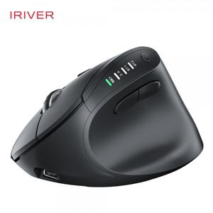 아이리버 항균처리 충전식 멀티페어링 블루투스 무소음 무선 버티컬 마우스 EV35c 블랙