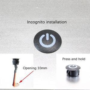 LED 조광기 리세스형 터치 센서 스위치 단추 제어 스트립 DIY 침대 옷장 캐비닛용 5V