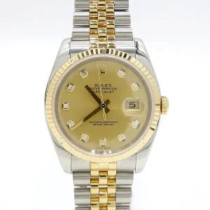 고이비토 중고명품 -  10P 다이아 데이저스트 18K 콤비 36MM 남성시계 남성시계