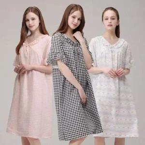 [하프클럽/셀러허브_여성트랜드패션]ONM 여성 반팔잠옷 세트 홈드레스 원피