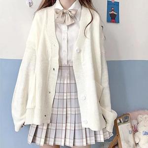 스위트 아이데일리보리 여자 가디건 교복 학생복 여자교복