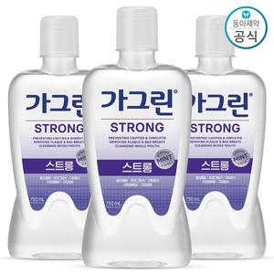 가그린 스트롱 가글 스트롱민트 750ml 3개