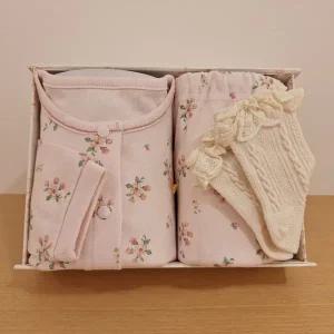 [밍크뮤](대전신세계)[25FW출산선물] PK)부케플라워내의&레이스자가드단말세트(35A70-054-2135A14-810-05)