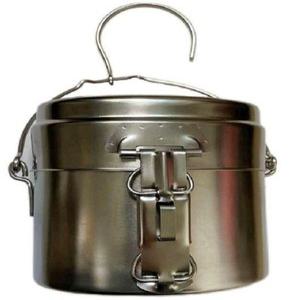 군용 스테인리스 코펠 반합 백패킹 라면 도시락