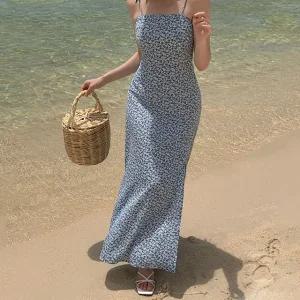 엠프 플라워 뷔스티에 롱 원피스 부유방커버