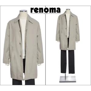[롯데백화점]레노마 F/W가을/봄/초겨울까지 입는 트렌치코트세미오버핏 베이지컬러 RQIMBH05A EK3653
