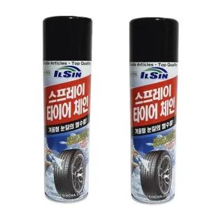 일신 타이어 스프레이 체인 500ml 1+1 뿌리는체인 차량용체인 자동차체인 타이어스프레이