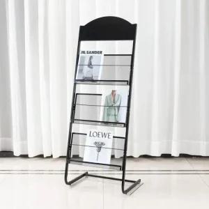 철제 잡지꽂이 책 진열대 신문선반 전시장 홍보 48cm 책진열대 신문선반 전시장 잡지대