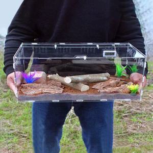 슈버 아크릴 사육장 도마뱀 케이지 게코 파충류 크레스티드