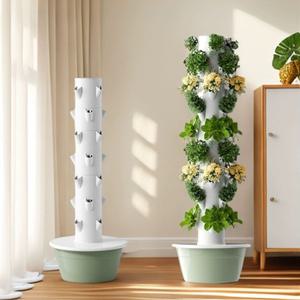 수직 수경재배기 타워형 키트 온실 무토양 실내 식물제배