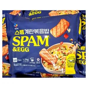 cj 스팸 계란 볶음밥 240g 5봉 총1.2kg