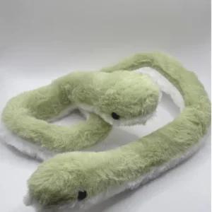 푸른 뱀 애착 인형 와이어 폭신 초록 귀여운 생일 선물 행운 팔찌 인형