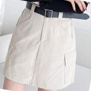 [오노마] ONM 카고 미니스커트 포인트 에이라인 스타일