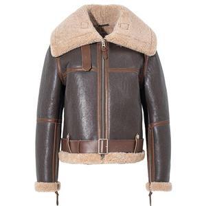 여성 램스킨 양가죽 리얼 숏 퍼 무스탕 자켓