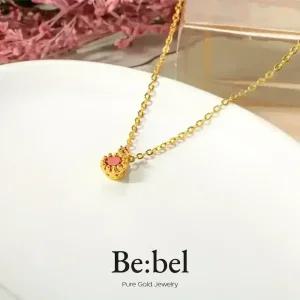 순금목걸이 3.75g(1돈) 24k 여자 루비 크라운 비벨