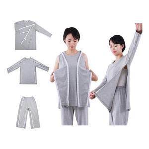 키밍 검진복모던 트임 노인 환자복 상의 바지 버클 지퍼