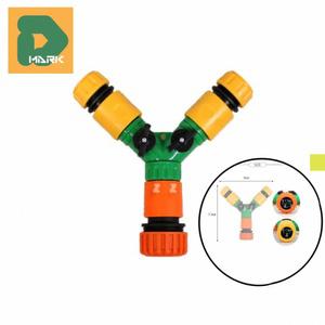 호수연결구 3단 분사 분배 물공급 기구 물호스 배관 세차 연결 컨넥터 정원 급수 세척 회전 Y자 수도 분리