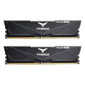TEAMGROUP 칩셋 600 700 시리즈 XMP 3 0용 T-Force 벌칸 DDR5 32GB 2x16GB 6000MHz PC5-48000 CL38 데스크톱 메모리 모듈 램 블랙 - FLBD532G6000HC38ADC01 준비 완료
