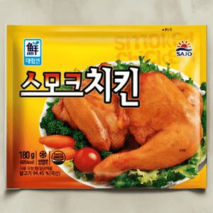 대림 스모크치킨 180g x 10팩 통닭다리 훈제치킨 바베큐 캠핑 전자레인지 간편 윙 봉