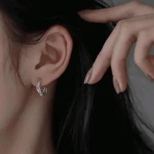 와인딩 써지컬스틸 진주귀걸이 은 귀걸이 포인트 (43k37)