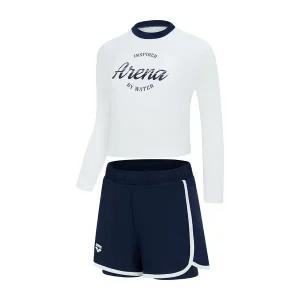 [아레나](김해점)유스풀 여아 래쉬가드 세트 A5BG1GS81