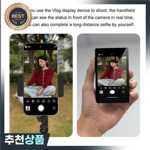 자석 마운트 브이로그 셀카 모니터 스크린 폰 후면 카메라 블루투스 연결 아이폰용 라이브