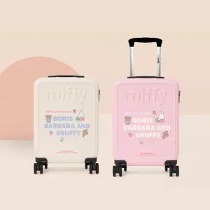 윤슬디자인 미피 데이지 2박3일용 캐리어 귀여운 핸드 캐리어 가방 미피 캐릭터 20인치