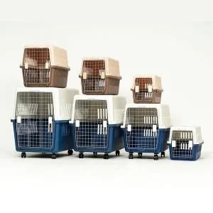 패밀리펫 행복켄넬 매직도어 550(63.6 x 90.7 x 68.6 cm) 대형견 항공기 켄넬 이동장 바퀴포함