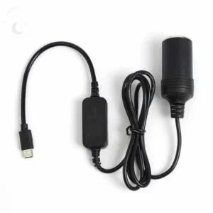 LUNAMAY 시거잭변환기 차량용충전기변압케이블 시거잭 변환 케이블 C타입 1.2M