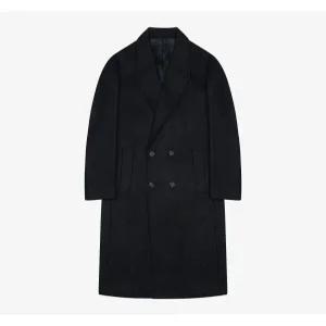 캐시미어 블렌드 더블 코트 블랙(PJHAX7013)