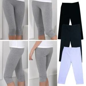 [LFK20R96_58](보신각)여성 여자속바지 면스판 요가 8부