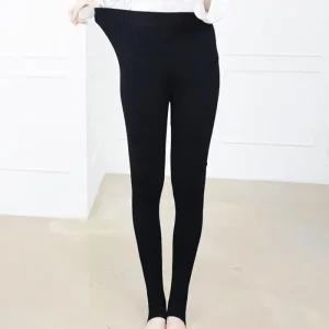 [QN30T6V2_58]좋은 검정 고리 스판바지 레깅스 빅사이즈