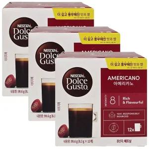 네스카페 돌체구스토 캡슐 커피 아메리카노 12입 3박스