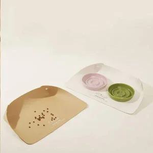 [골드스마일]애완동물 흘림방지 식기 매트 펫용품 바닥오염방지 강아지방수매트