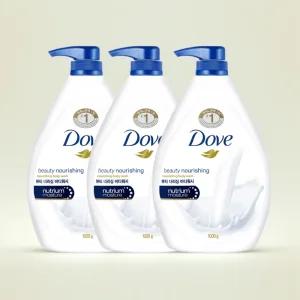도브 뷰티너리싱 바디워시 1000g 3개 바디클렌져 샤워 약산성 향좋은 등드름