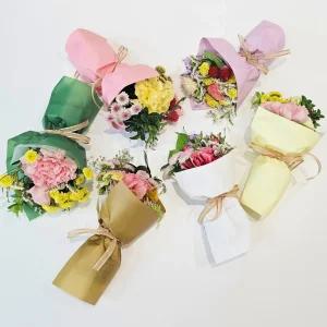 2개세트 납골당 꽃 부착 미니 꽃다발 생화 택배 추모꽃